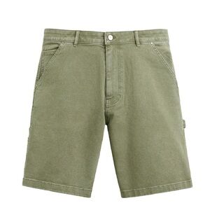 Zara Men's Olive Utility Cargo Shorts